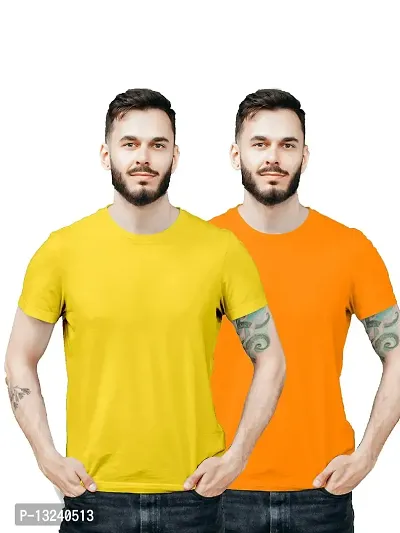 OZIO Men's Cotton Sports Round Neck T Shirt-Combo Pack of 2-thumb0