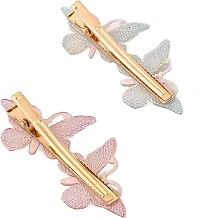 Designer Multicolor Metal Hair Clip For Women Set of 4-thumb1