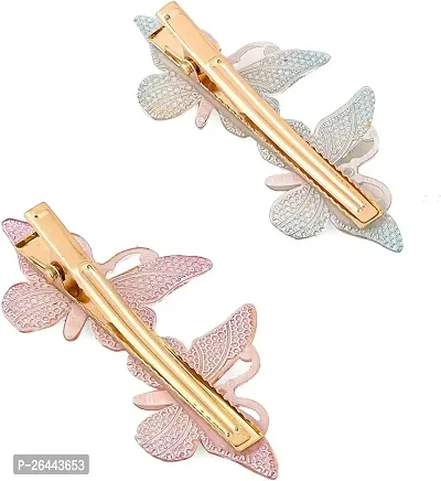 Designer Multicolor Metal Hair Clip For Women Set of 4-thumb2