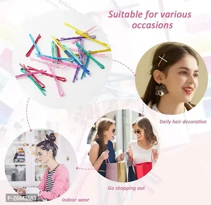 Designer Multicolor Plastic Hair Clip For Women Set of 50-thumb2