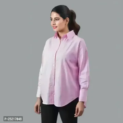 JRCY Cotton Shirt for Women| Full Sleeve Regular Fit Formal  Casual Shirts for Women-thumb4