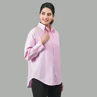 JRCY Cotton Shirt for Women| Full Sleeve Regular Fit Formal  Casual Shirts for Women-thumb2