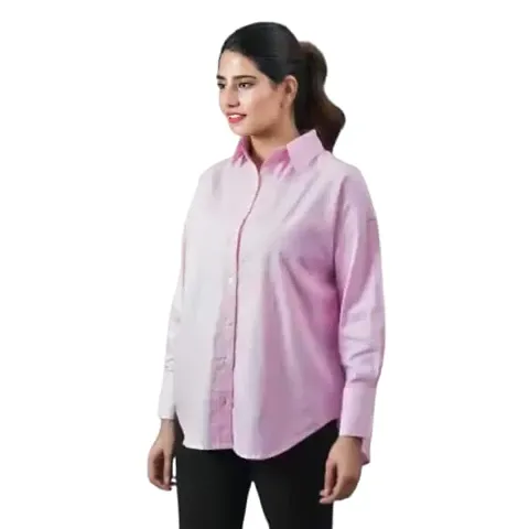 JRCY Cotton Shirt for Women| Full Sleeve Regular Fit Formal & Casual Shirts for Women
