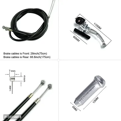 NSV Bicycle Power Brake V Shape Set 3 ink 1 panja Set And Lever Set AndWire Set Bicycle Brake Disk-thumb4