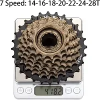 NSV 7 Speed Bike Freewheel 14 28 T Road Bike Flywheel Bike Screw Type Bicycle Brake Disk-thumb2