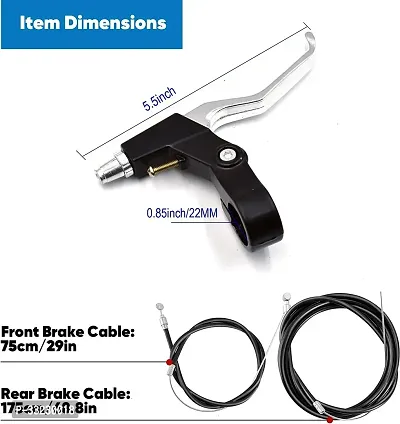 NSV Bicycle Power Brake V Shape Set 3 ink 1 panja Set And Lever Set AndWire Set Bicycle Brake Disk-thumb3