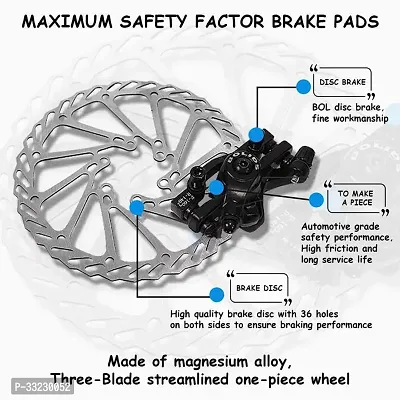 NSV Bicycle Front Wheel Disk Brake Machine Set With Screw Disc Plate Bicycle Brake Disk-thumb2