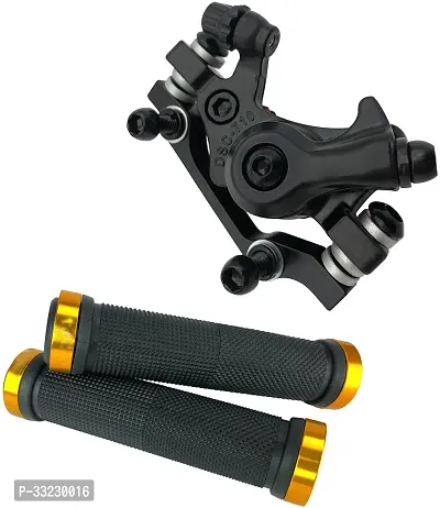 NSV Cycle Rear disc brake and bicycle Handlebar Anti Slip Grip Bicycle Brake Disk