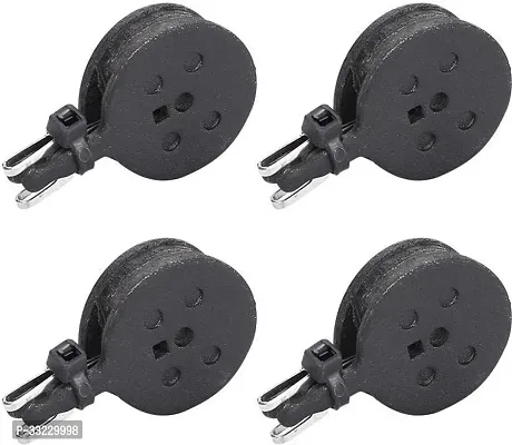 NSV Pack Of 4 Pair Round Black Disk Brake Pads For Bike And Bicycle Bicycle Brake Disk