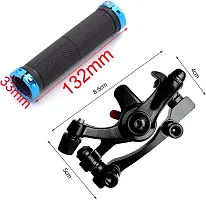 NSV Combo Of Bicycle Front Disc Brake F160 R140 and Handlebar Anti slip Grips Bicycle Brake Disk-thumb2