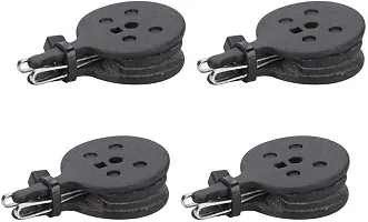 NSV Pack Of 4 Pair Round Black Disk Brake Pads For Bike And Bicycle Bicycle Brake Disk-thumb1