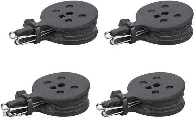 NSV Pack Of 4 Pair Round Black Disk Brake Pads For Bike And Bicycle Bicycle Brake Disk-thumb2