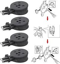 NSV Combo Of 4 Round Black Pads For Bicycle And Bike Disk Brake Pads Bicycle Brake Disk-thumb2