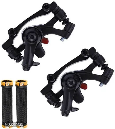 NSV Cycle Disc Brake pack With Disc Pads And Bicycle Handel Grip With Metal Ring Bicycle Brake Disk