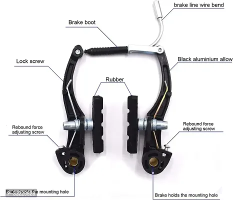 NSV Bicycle Power Brake Set With Lever Wire and Bicycle Tool Bicycle Brake Disk-thumb0