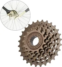 NSV Combo Of Bicycle Front Disk6 Speed Freewheel and Derailleur With Guard Bicycle Brake Disk-thumb2