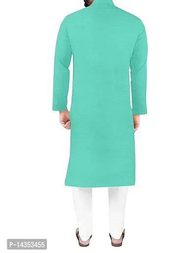 Sea Green Cross Kurta-thumb4