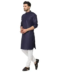 Neavy Blue Cross Kurta-thumb3