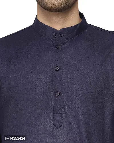 Neavy Blue Cross Kurta-thumb5