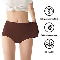 ( Pack of 3) Women's Ice Silk Blend Invisible Lines No Show Hipster Panty-thumb2