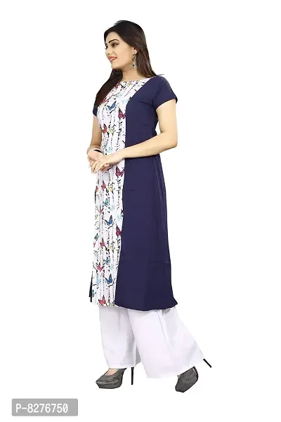 BLANCORA Women Crepe Straight Regular Kurta(BKRKU62A_Multicolor_Small)-thumb2