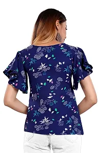 BLANCORA Women Crepe Floral Printed Regular Fit Top-thumb3