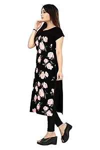 Glance Designs Woman's Printed Straight Cut Crepe Kurti_efh068-thumb1