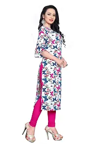 BLANCORA Women's Crepe Printed Bell Sleeve Keyhole Neck Straight Kurta Combo(Pack of 2)-thumb3