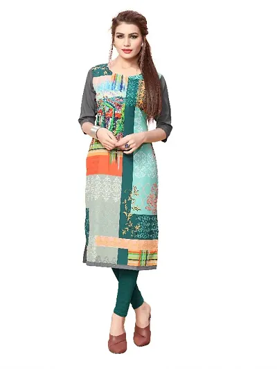 Straight Cut Crepe Kurti