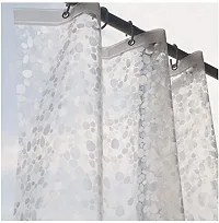 Glittering Stars PVC Transparent Coin Design Bathroom Shower Curtain with Hooks (54x96 Inches( 8 Feet by 4.5 Feet))-thumb3