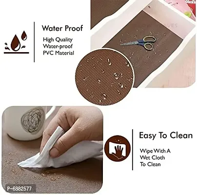 Glittering Stars Anti-Slip mat for Kitchens, Cabinet, Drawers| Super Strong EVA | Washable| Anti-Microbial | Water Resistant | Brown | 45 cm x 5 meter-thumb4