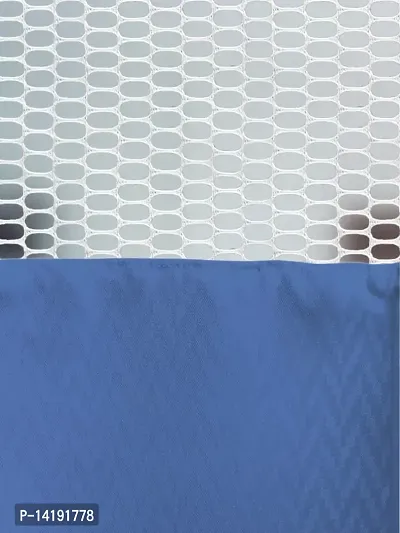 PVC Hospital Partition Curtain with Square net on top for ICU and Wards (7 FEET by 4.5 FEET, Blue)-thumb4