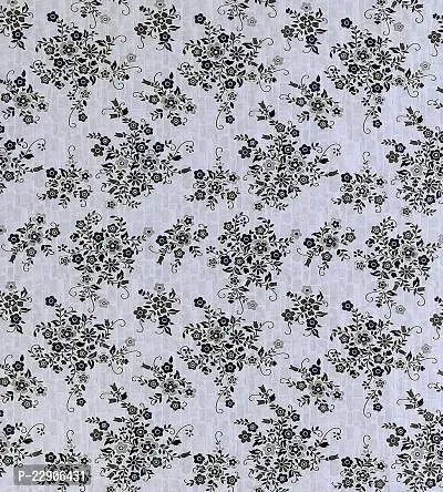 Dream Era Fine Polyester Geranium Flower Printed Curtain for Window 2 Pc. Color Grey Size 4 Feet x 5 Feet-thumb4