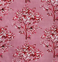 Dream Era Polyester Long Crush Tree Printed Curtain for Long Door 2 Pc. Color Maroon Size 4 Feet x 8 Feet-thumb3