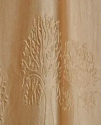 Dream Era Fine Decorative Polyester Cream Tree Punch Curtains for Window 2 Pc. Size 4 Feet x 6 Feet-thumb3