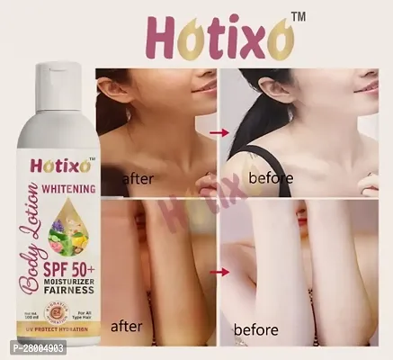 Hotixo Whitening Body Lotion On Spf 50+ Skin Lighten And Brightening Body Lotion Cream- 100 ml Pack Of 1