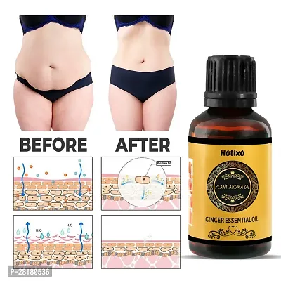 Hotixo Ginger Slimming Essential Oil Lifting Firming Hip Lift Up Moisturizing Fat Burner Lose Weight Massage Spa Relieves Stress Oil 30ml Pack OF-1-thumb2