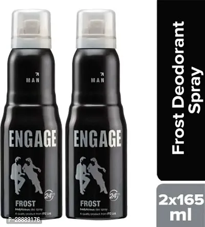 Engage Frost Deodorant Spray   For Men Deodorant Spray     For Men  165 ml, Pack of 2