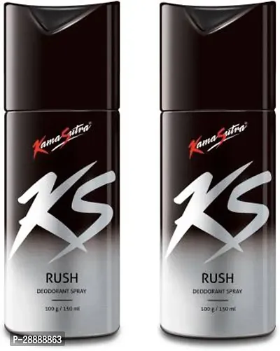 Kamasutra Rush pack of 2 Deodorant Spray     For Men  300 ml, Pack of 2-thumb0