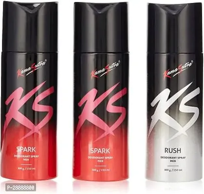 Kamasutra K202103 Deodorant Spray     For Men and Women  450 ml, Pack of 3