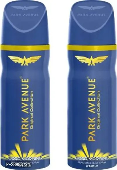 PARK AVENUE Good Morning Deodorant Spray     For Men  300 ml, Pack of 2-thumb0