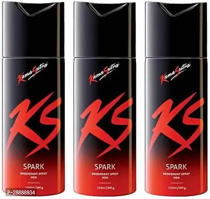 Kamasutra Spark Deodorant Spray for Men 450 ml  Pack of 3  Body Spray   For Men Body Spray   For Men and Women  150 ml, Pack of 3  Deodorant Spray     For Men  450 ml, Pack of 3