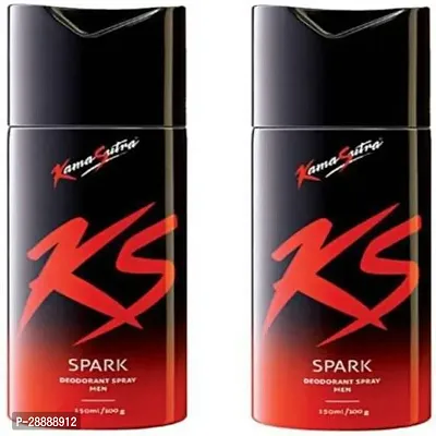 Kamasutra KS SPARK  PACK OF 2  Deodorant Spray     For Men  300 ml, Pack of 2-thumb0