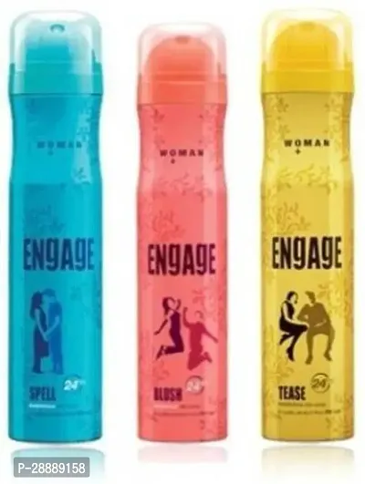 Engage Teaseand Blushand Spell Deodorant Spray     For Women  150 ml, Pack of 3