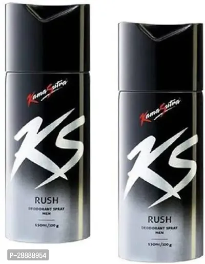 KS RUSH Deodorant Spray   For Men  150ml  pack of 2 Deodorant Spray     For Men  299 ml, Pack of 2-thumb0