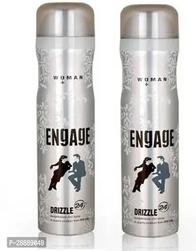 Engage Drizzle Deodorant Spray Pack of 2  150ml each  Deodorant Spray     For Women  300 ml, Pack of 2