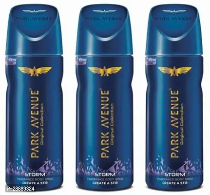 PARK AVENUE 3 Storm Deodorant Spray     For Men  450 ml, Pack of 3-thumb0