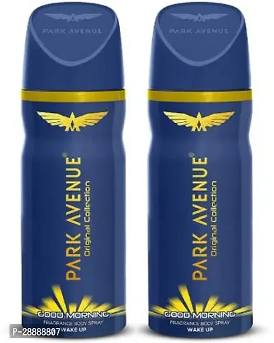 PARK AVENUE GOOD MORNING BODY SPRAY FOR MEN Deodorant Spray     For Men  150 ml, Pack of 2-thumb0