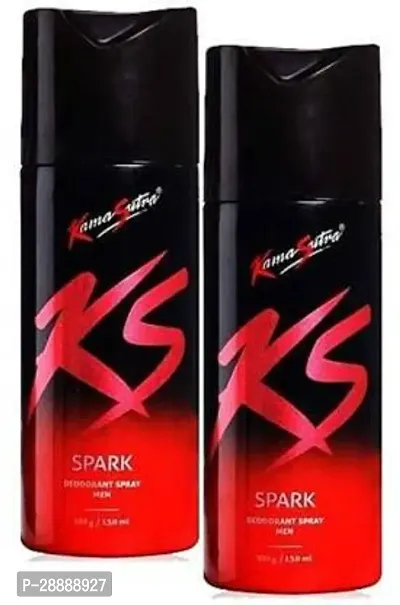 Kamasutra SPARK DEODORANT PACK OF 2 300 ML Body Spray     For Men and Women  300 ml, Pack of 2-thumb0