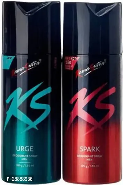 Kamasutra URGE SPARK Body Spray     For Men and Women  150 ml, Pack of 2-thumb0